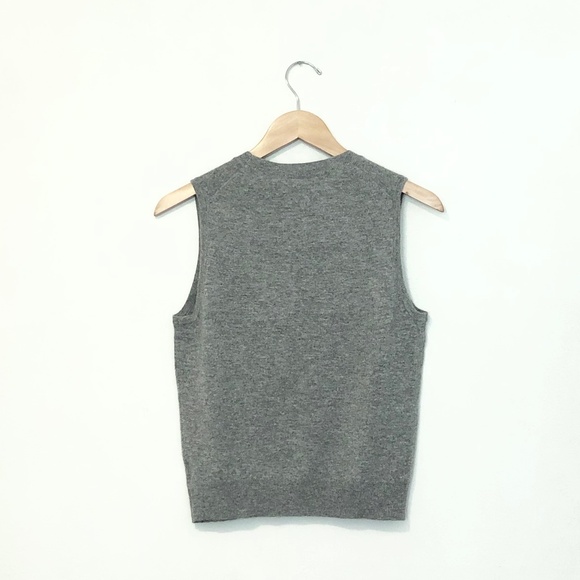 Theory Cashmere Sleeveless Sweater size S in Husky Grey NWT - Picture 4 of 5